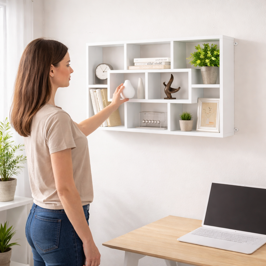 Étagère Murale À Compartiments