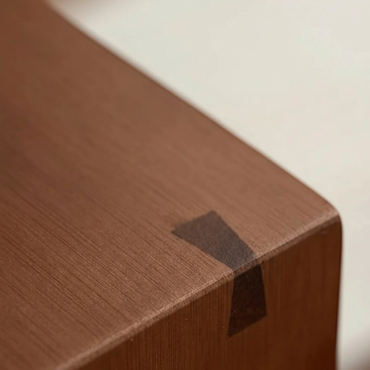 Étagère Murale En Bois De Bambou Foncé À Étages Compartimentés À Fixations Invisibles