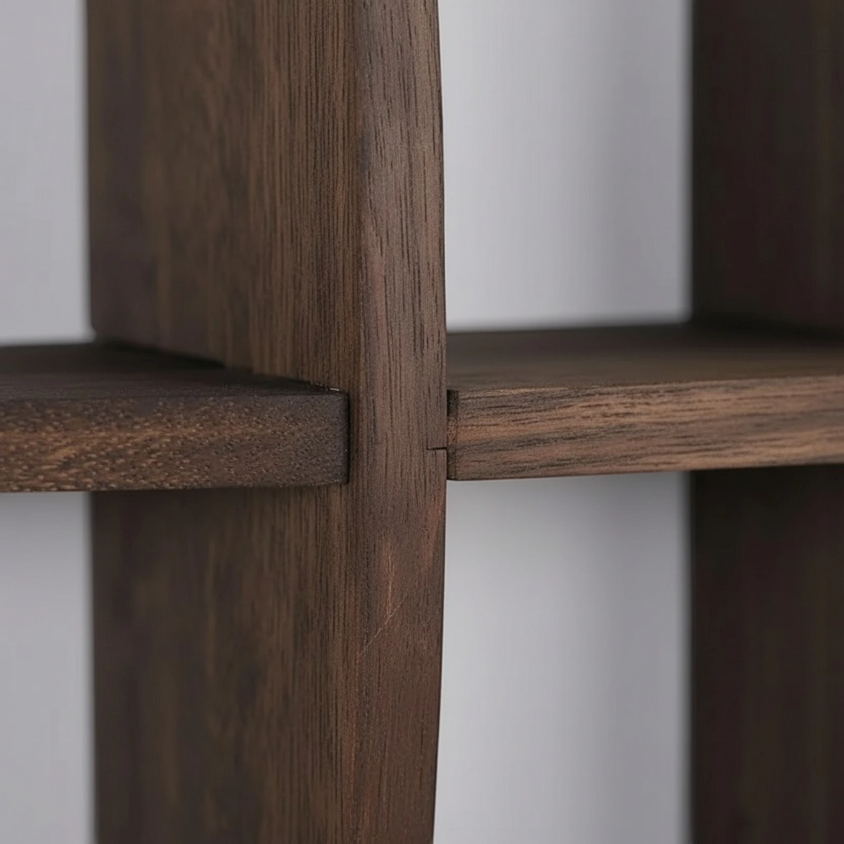 Grande Étagère Murale En Bois Naturel À Étages Compartimentés À Fixations Invisibles