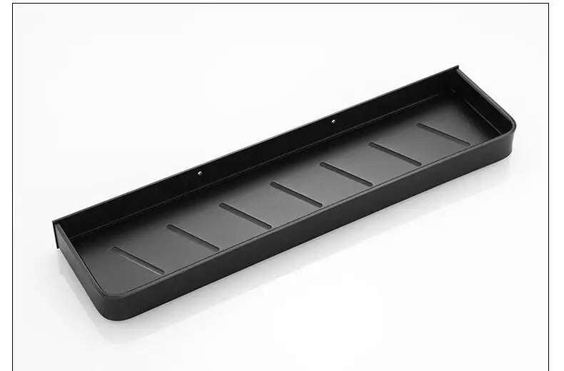 Étagère Murale Métallique De Salle De Bain À Fixations Invisibles À Rebords