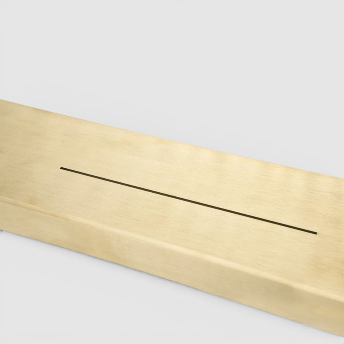 Étagère Murale Dorée De Salle De Bain Métallique À Fixations Invisibles À Rebords Épais