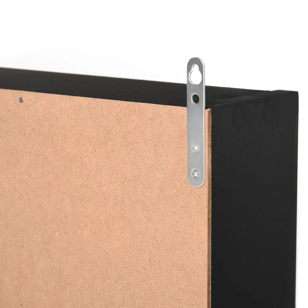 Étagère Murale En Bois À Vitres En Verre