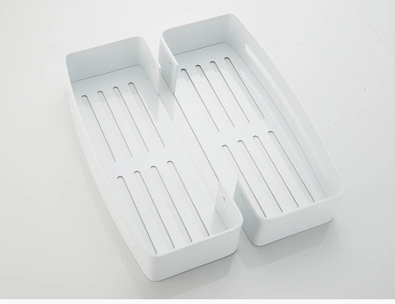 Étagère Murale Métallique De Salle De Bain D'Angle/Rectangulaire À Rebords À Fixations Invisibles