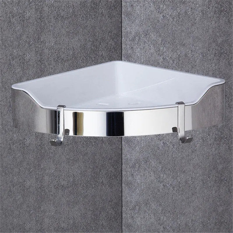 Étagère Murale Métallique De Salle De bain D'angle De Douche À Fixations Invisibles