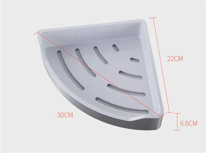 Étagère Murale Métallique De Salle De bain D'angle De Douche À Fixations Invisibles