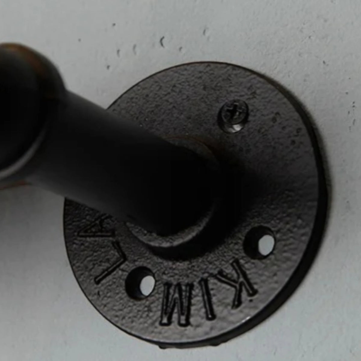 Grande Étagère Murale Métallique Noire Industrielle En Fer Forgé