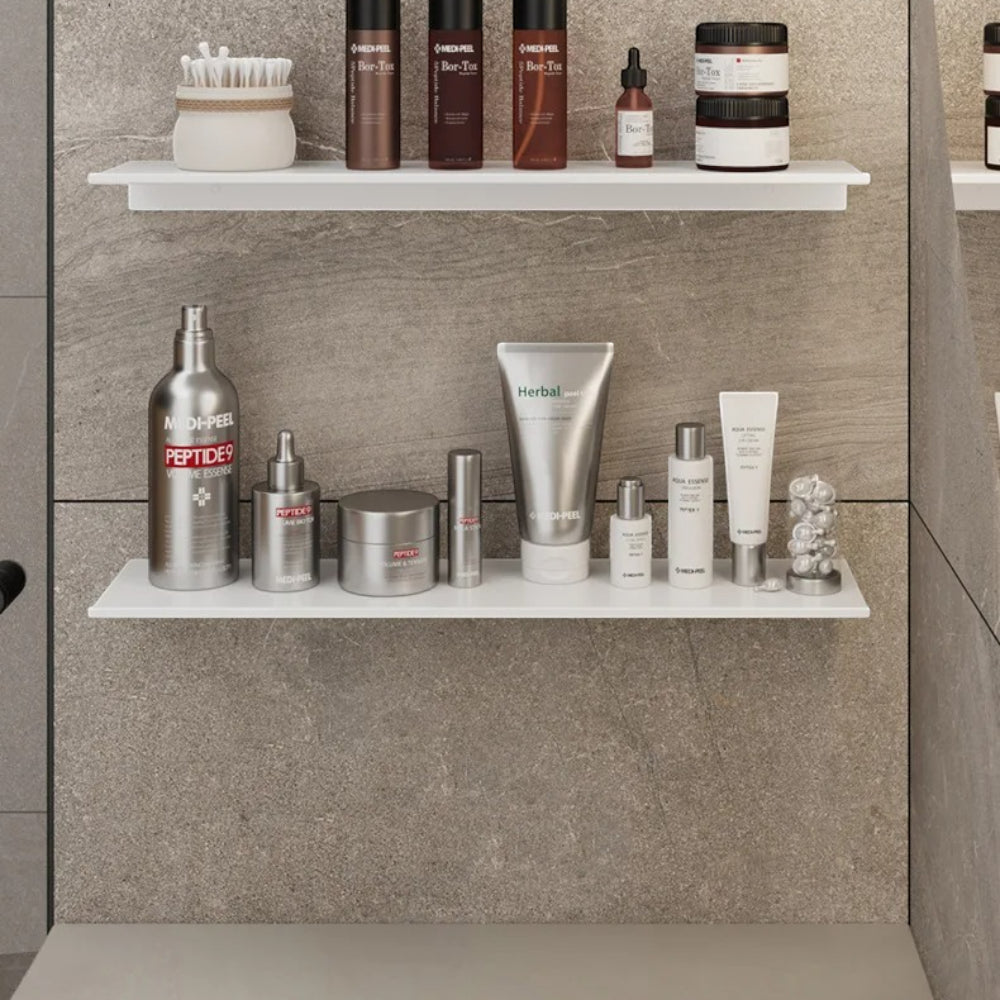 Étagère Murale Métallique De Salle De Bain À Fixations Invisibles Pour Accessoires