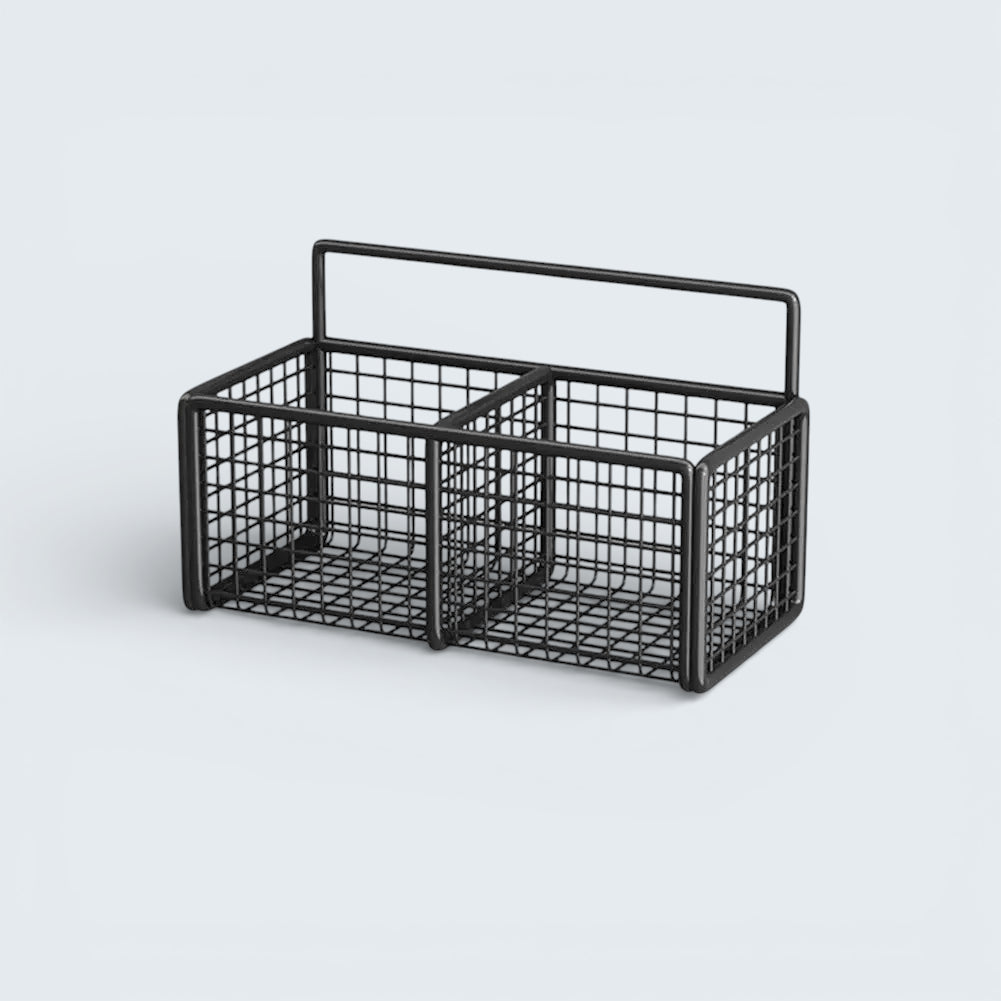 Étagère Murale De Cuisine À Épices Noire Métallique