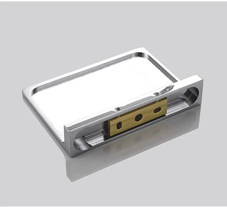 Étagère Murale Métallique  À Fixations Invisibles De Salle De Bain Pour Accessoires