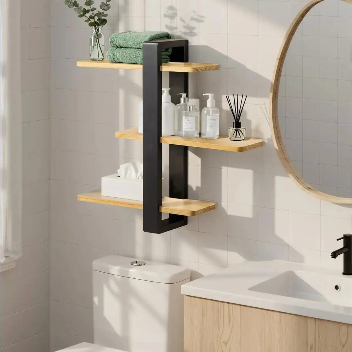 Étagère Murale Bois À Trois Étages