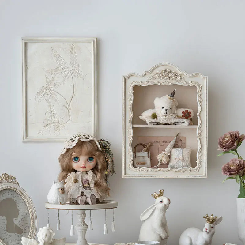 Étagère Murale À Moulures En Bois Naturel Pour Enfant À Fixations Invisibles