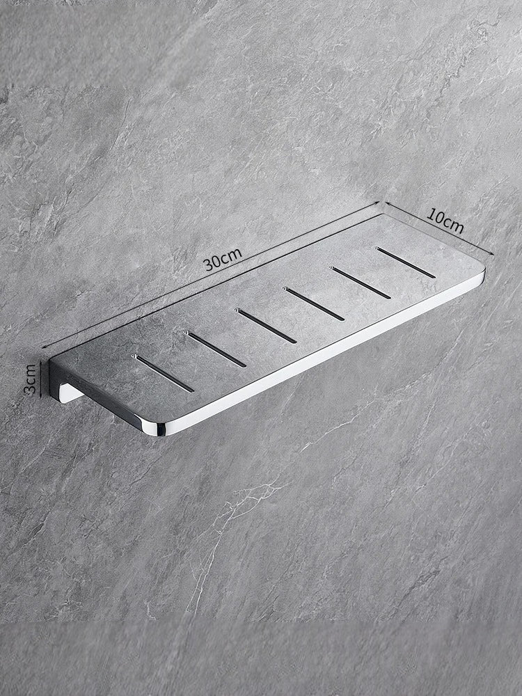 Étagère Murale Métallique  À Fixations Invisibles De Salle De Bain Pour Accessoires
