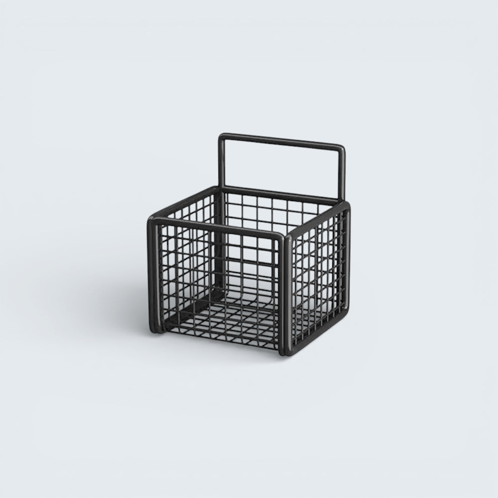 Étagère Murale De Cuisine À Épices Noire Métallique