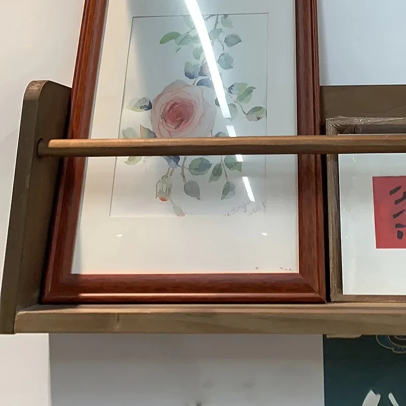 Étagère Murale De Salon En Bois À Rebords À Fixations Invisibles