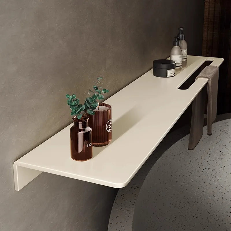 Étagère Murale De Salle De Bain Métallique Porte Serviette Image