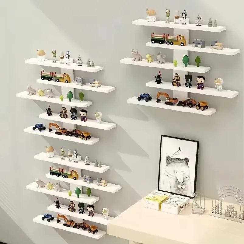 Étagère Murale À 5 Étages En Bois