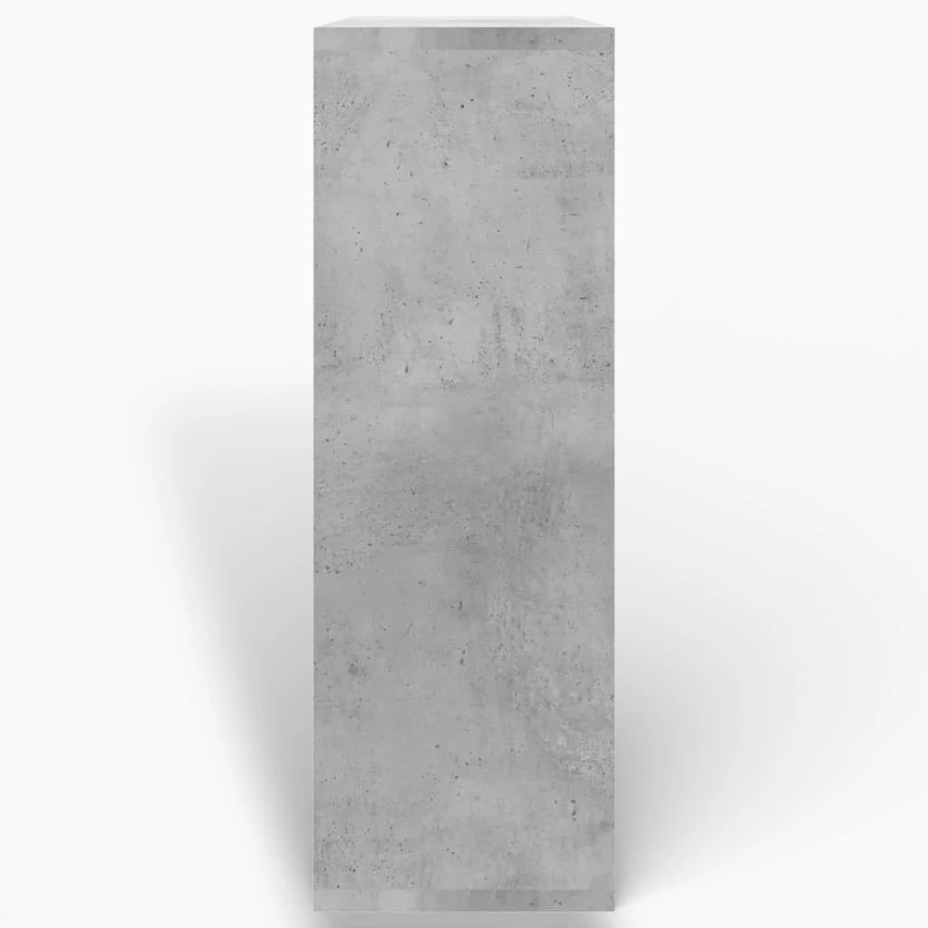 Étagère Murale Grise En Bois Naturel Multi-Étages Compartimentés