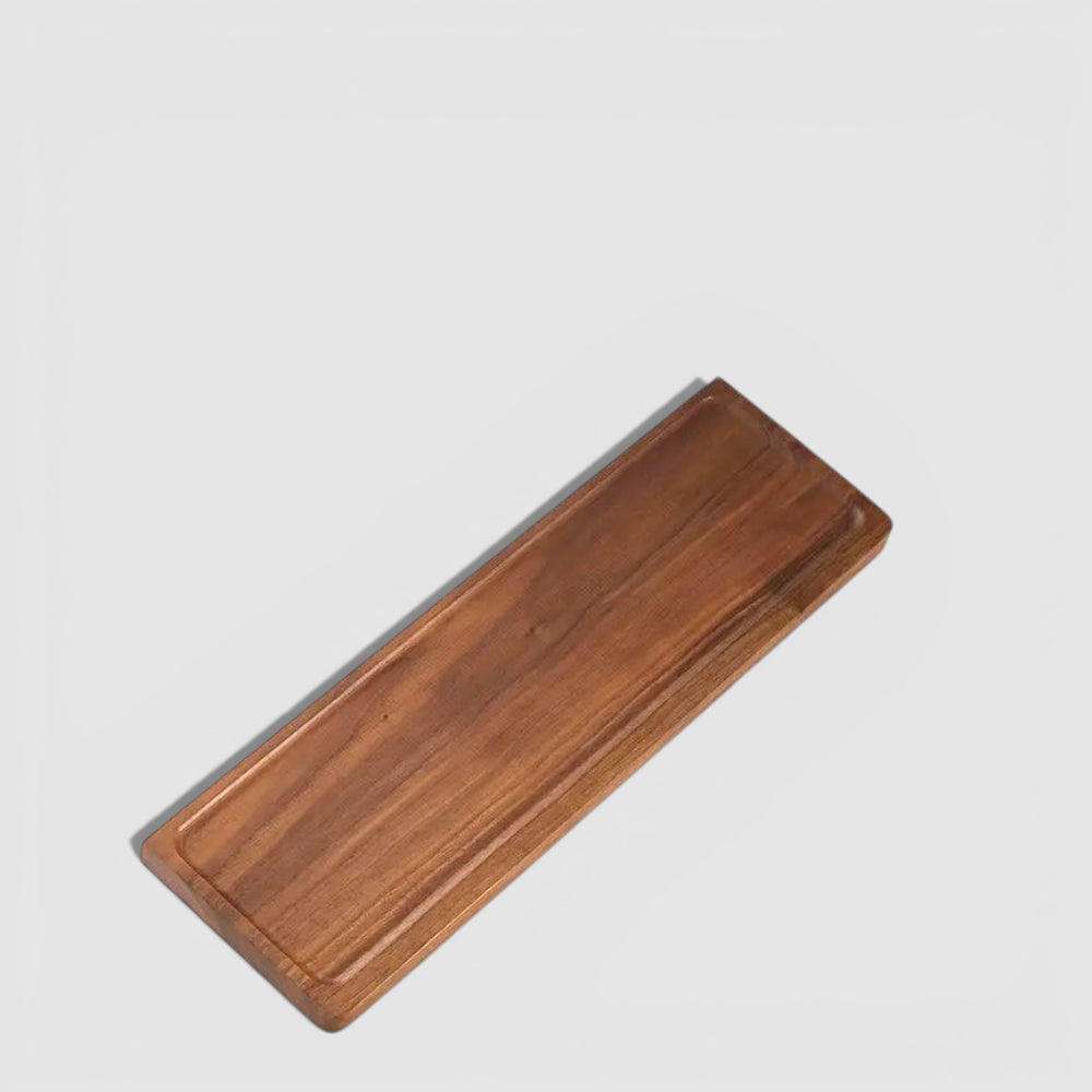 Étagère Murale De Salle Bain En Bois Naturel Foncé