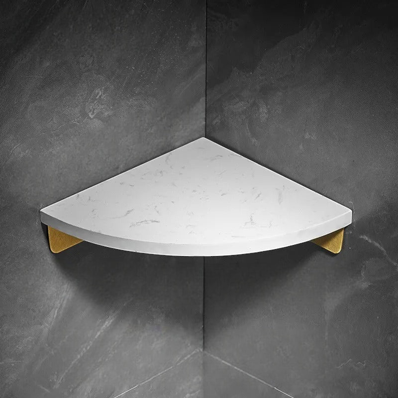 Étagère Murale D'Angle De Salle De Bain En Marbre