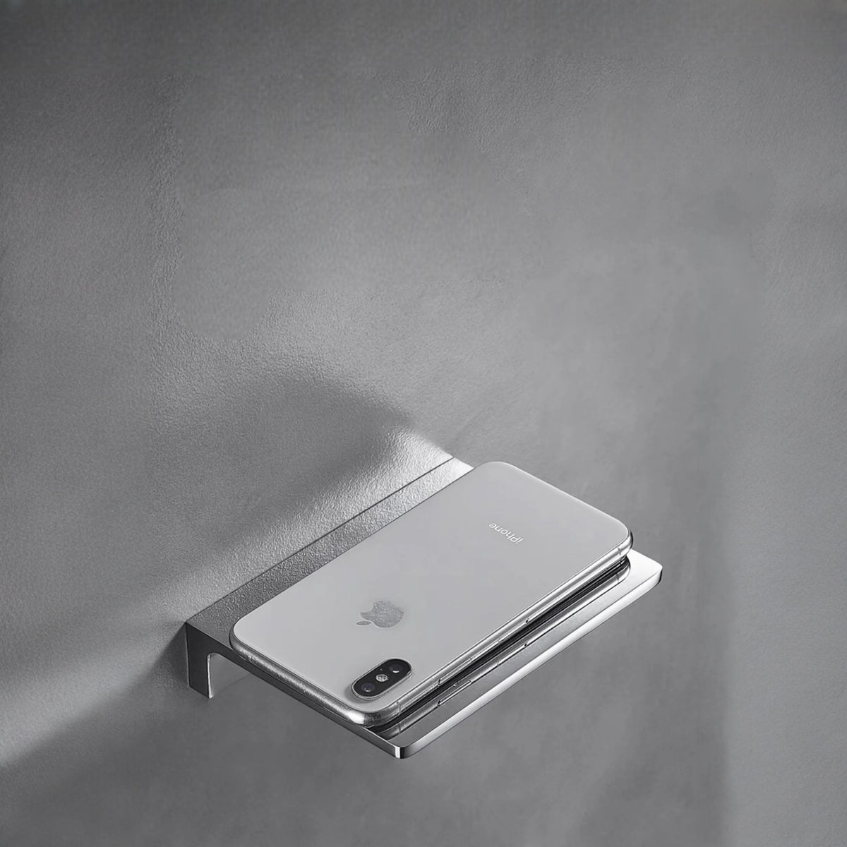 Étagère Murale Métallique  À Fixations Invisibles De Salle De Bain Pour Accessoires