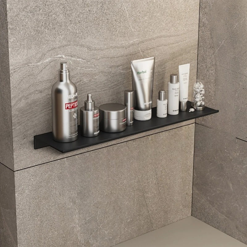 Étagère Murale Métallique De Salle De Bain À Fixations Invisibles Pour Accessoires