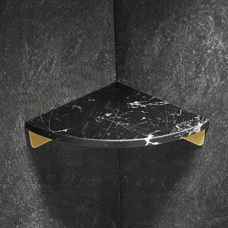 Étagère Murale D'Angle De Salle De Bain En Marbre