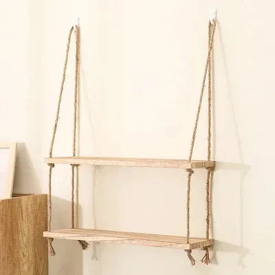 Étagère Murale Suspendue Style Échelle En Bois