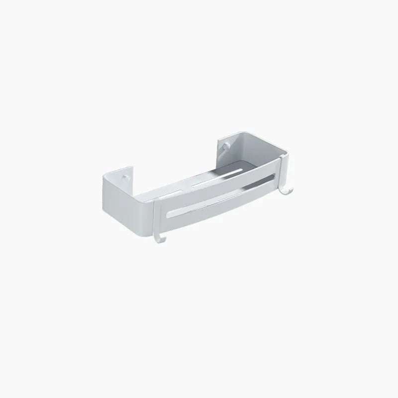 Étagère Murale Métallique De Salle De Bain D'Angle/Rectangulaire À Rebords À Fixations Invisibles