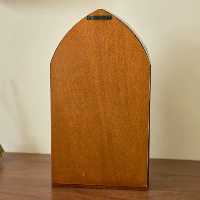 Étagère Murale Vintage En Bois Naturel À 2 Étages Sans Percer