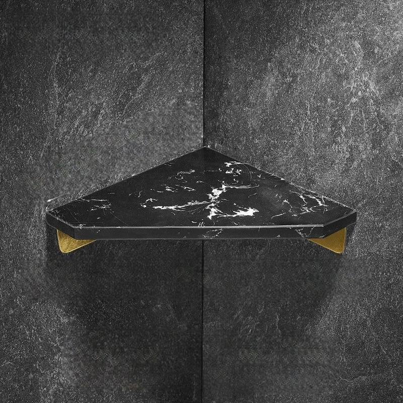 Étagère Murale D'Angle De Salle De Bain En Marbre