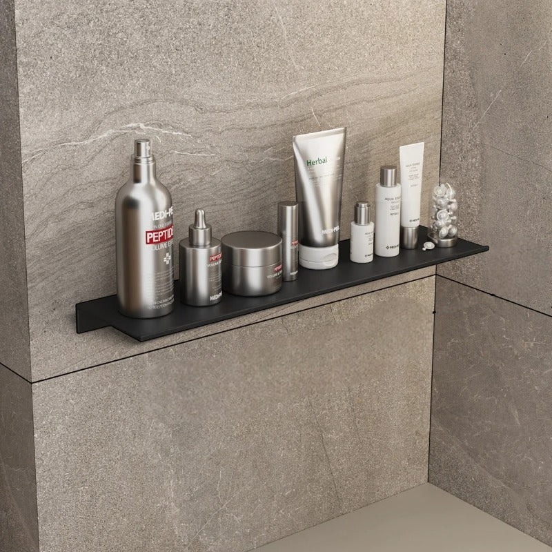 Étagère Murale Métallique De Salle De Bain À Fixations Invisibles Pour Accessoires