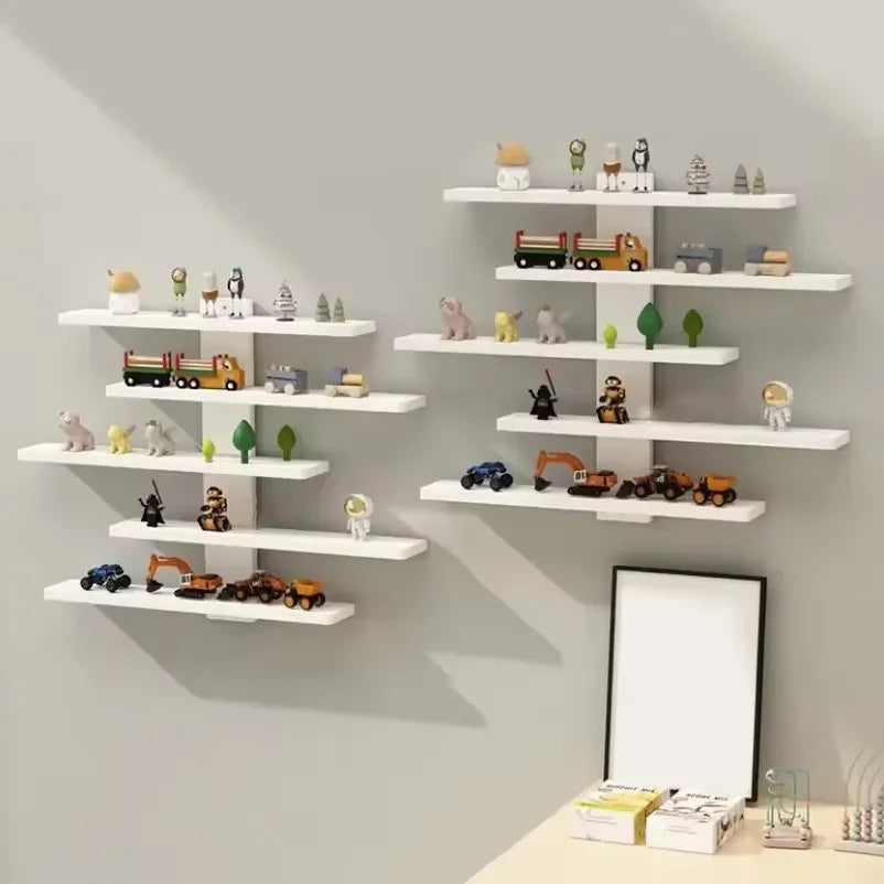 Étagère Murale À 5 Étages En Bois