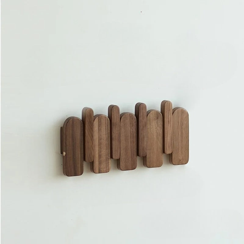 Étagère Murale Porte Manteau Style Piano En Bois
