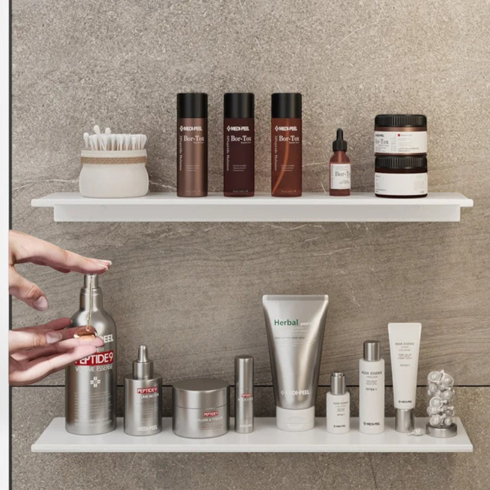 Étagère Murale Métallique De Salle De Bain À Fixations Invisibles Pour Accessoires