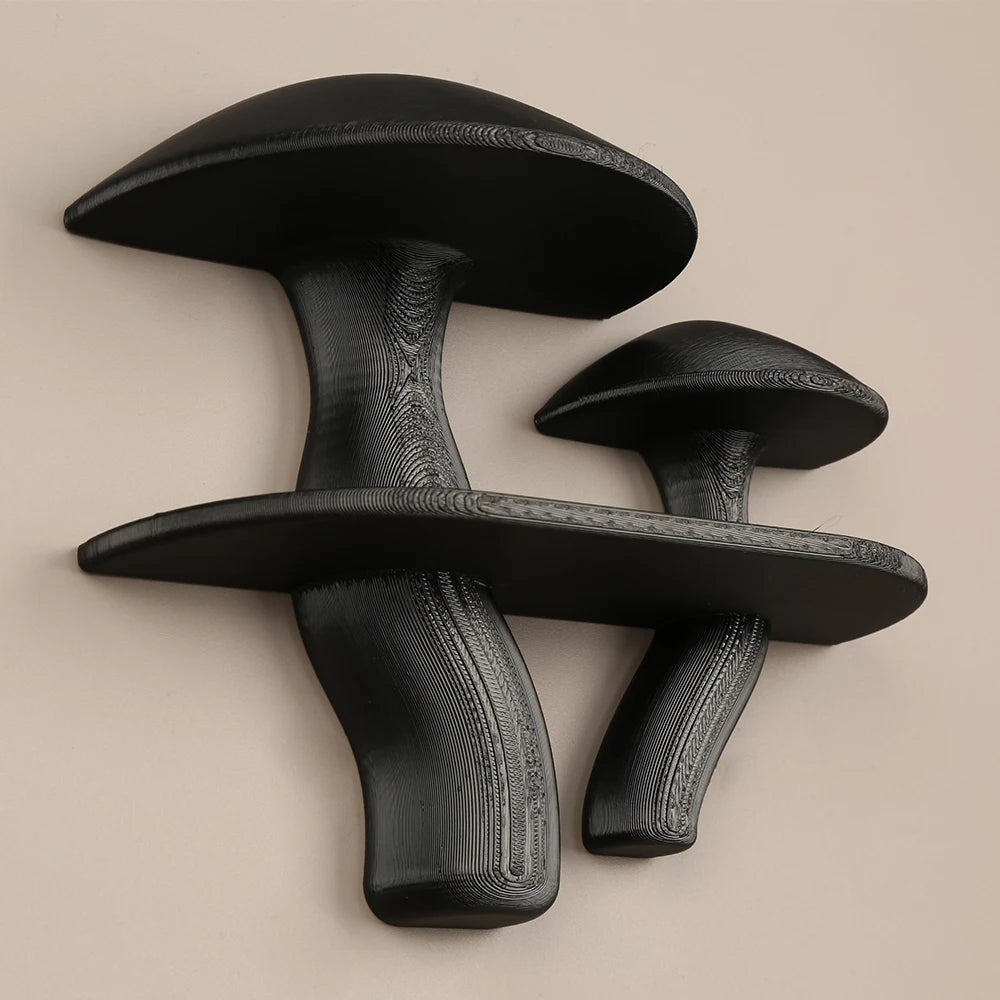 Étagère Murale Vintage Noire Décorative En Forme De Champignon