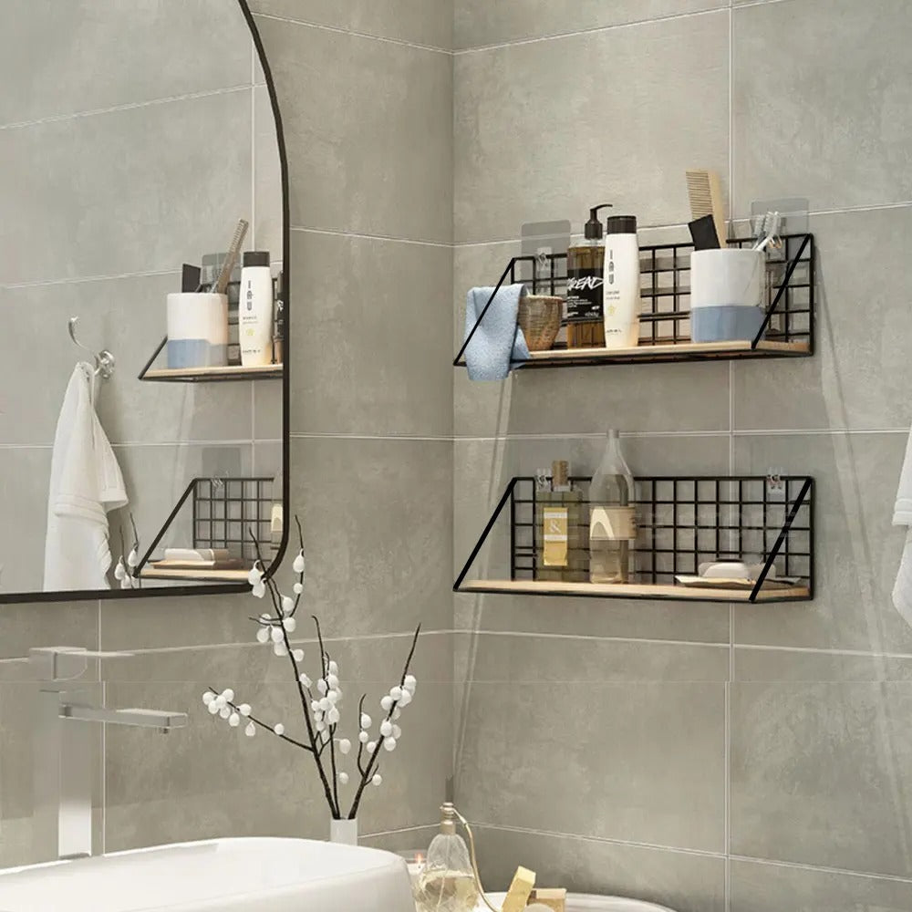 Étagères Murales Métalliques de Décoration