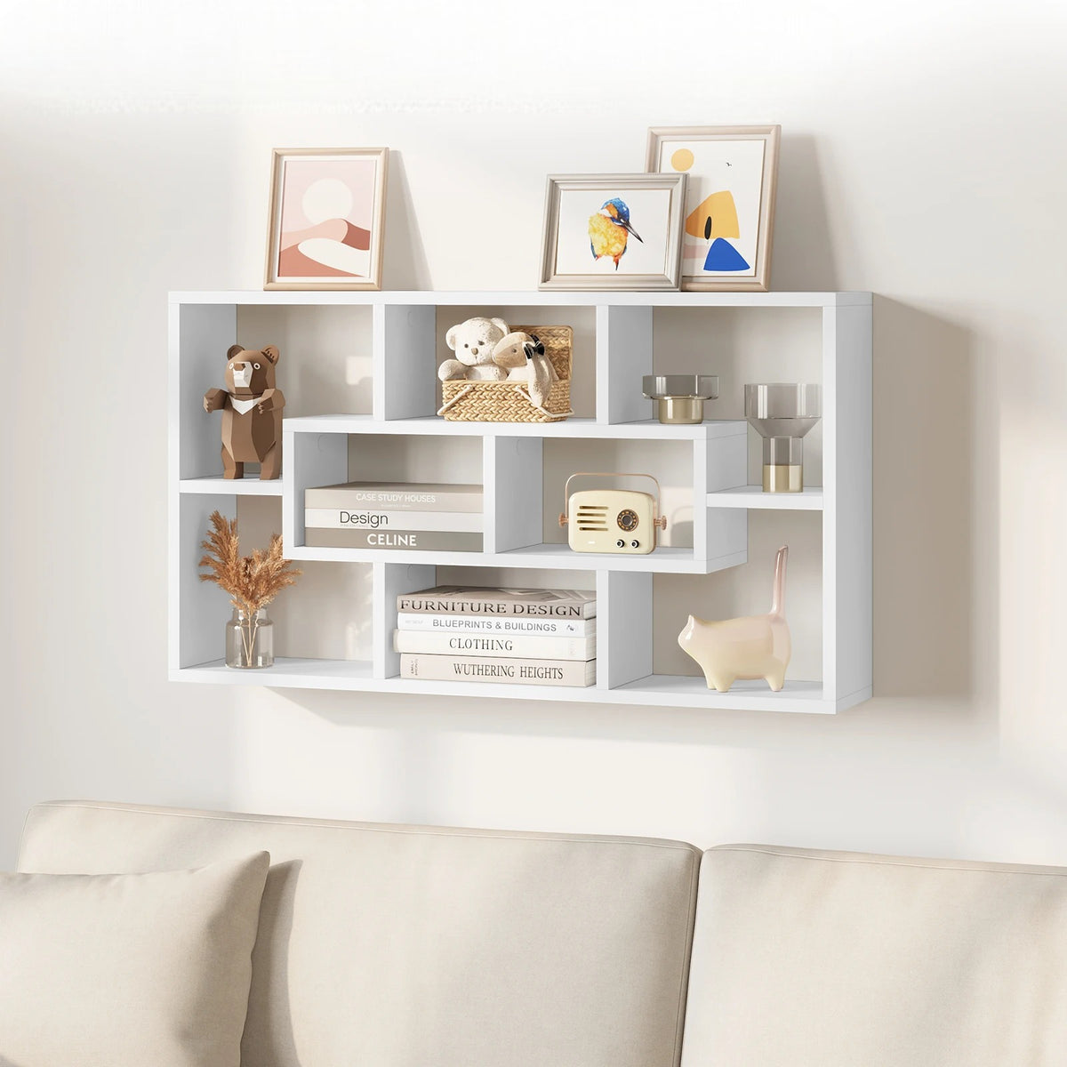 Étagère Murale À Compartiments