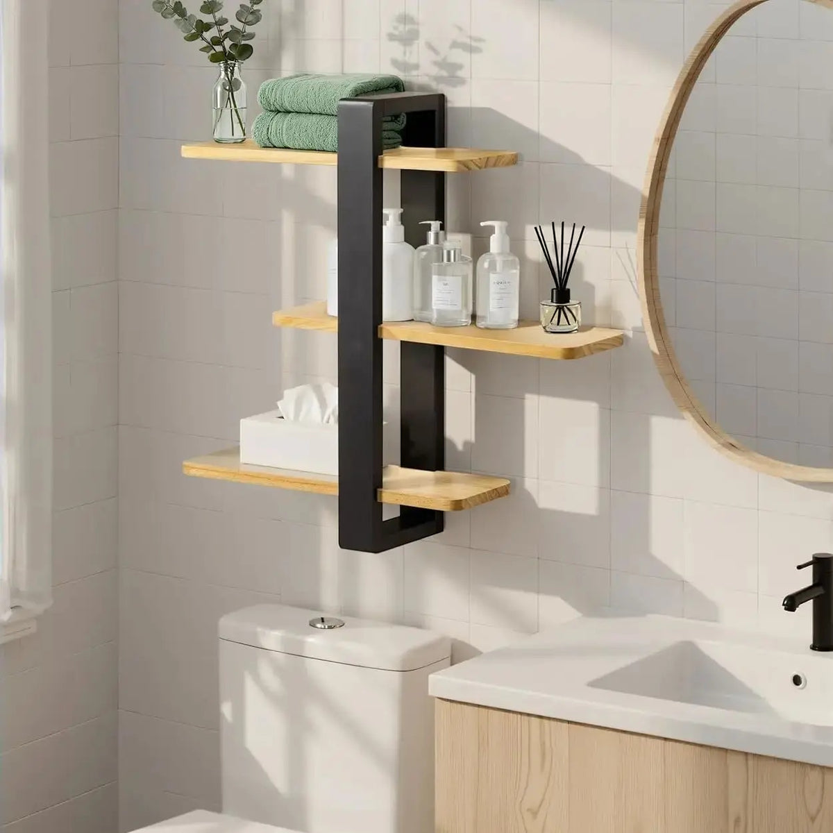 Étagère Murale Bois À Trois Étages