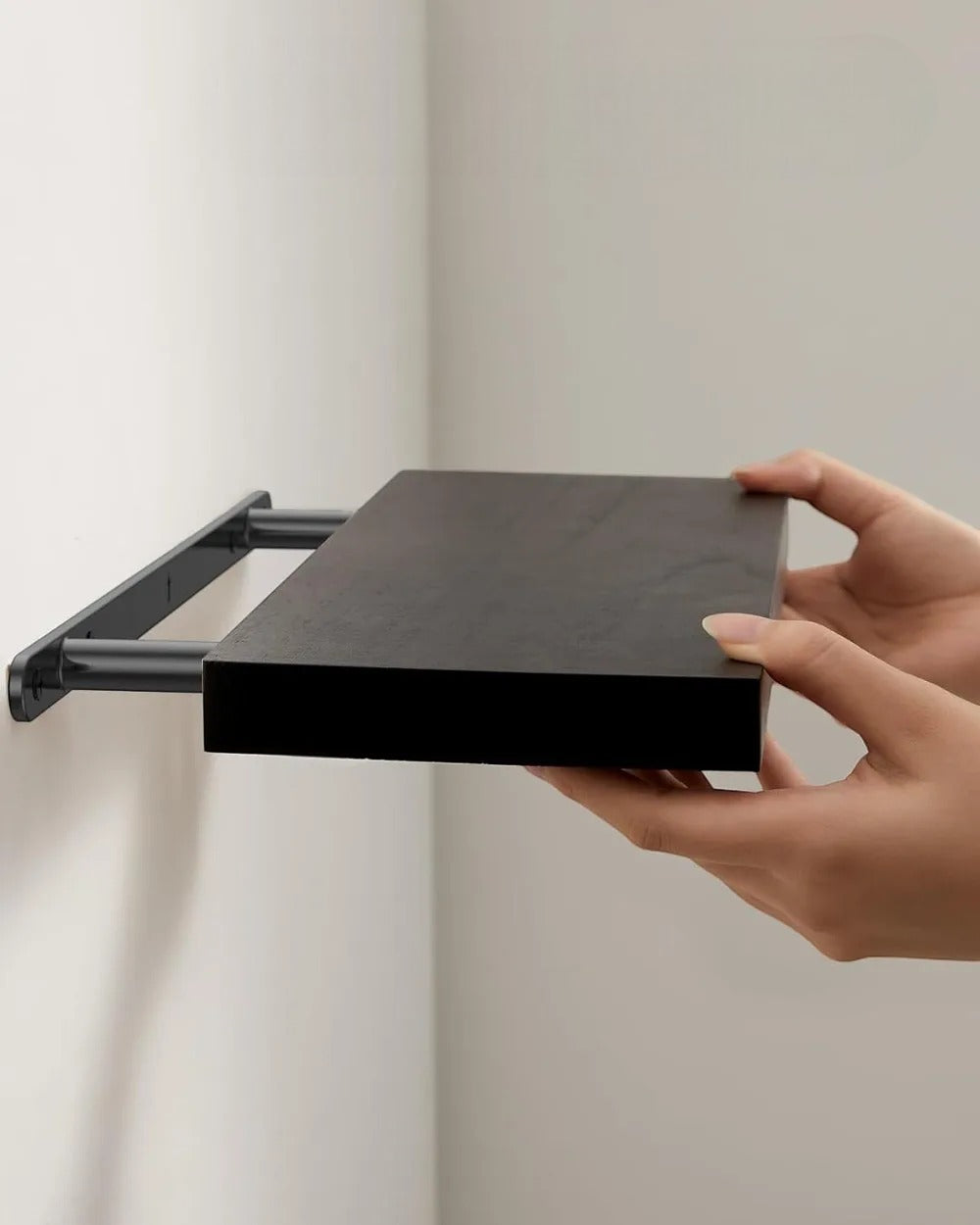 Étagère Murale À Fixations Invisibles En Bois