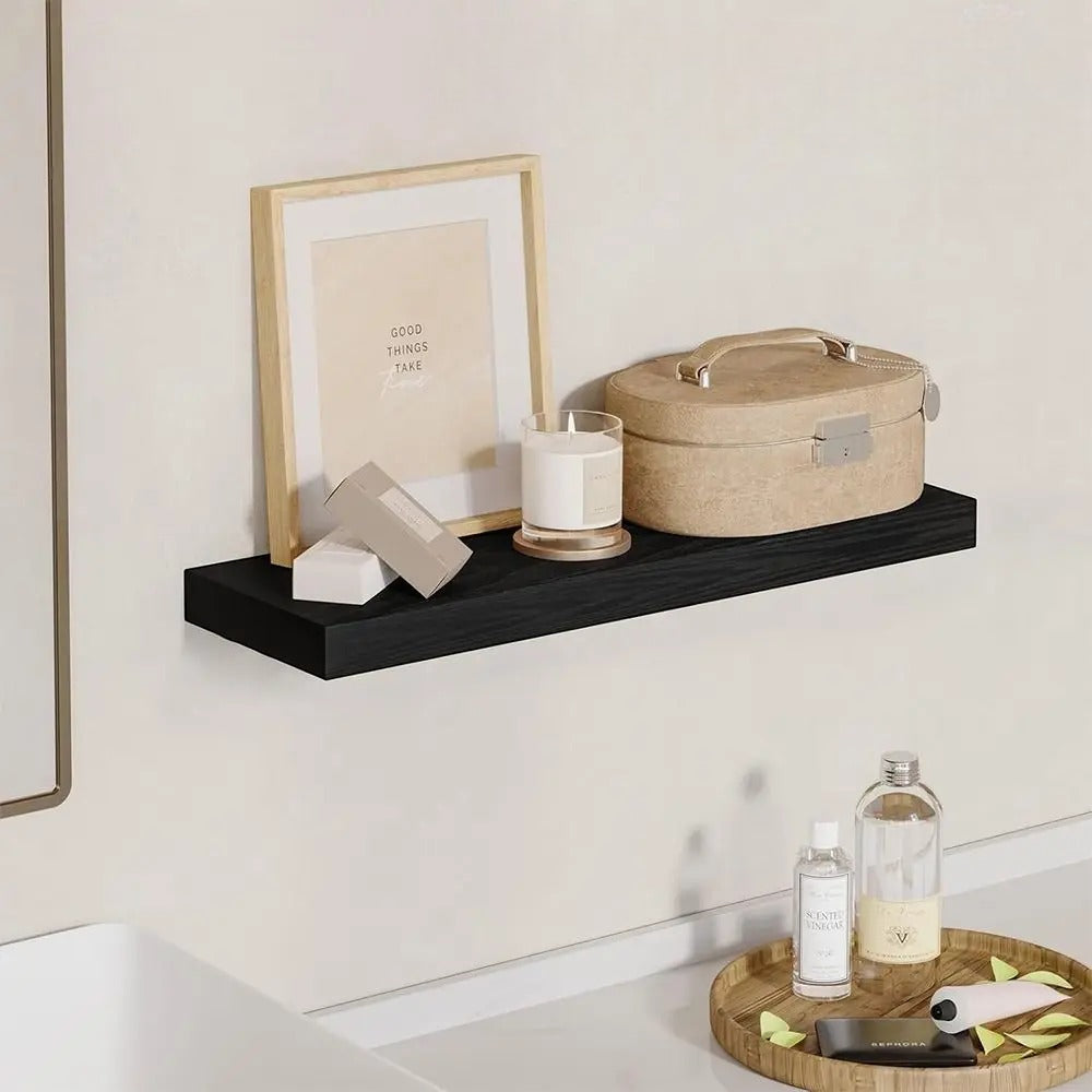 Étagère Murale À Fixations Invisibles En Bois